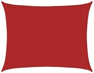 vidaXL Sonnensegel 160 g/m² Rot 6x8 m HDPE 311635