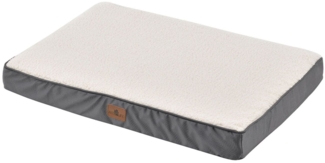 Juskys 'Milow' Hundebett, orthopädisch, flauschig & formstabil, Bezug abnehmbar & waschbar, kleine Hunde, Beige, 76x51 cm