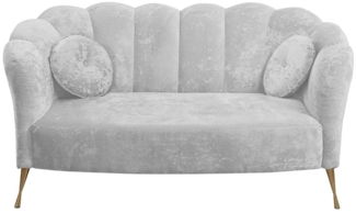 Sofa Telomin (Farbe: Eureka 2132, Füße: Gold)