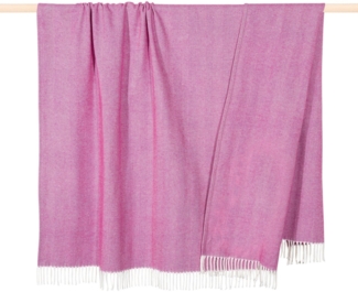 pad Wohndecke, Mischgewebe, 150x200 cm, Fine Edge Fuchsia