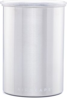 Airscape Edelstahl Kaffeedose Vorratsdose luftdicht 1,8L Auswahl Farbe silber gebürstet AS0107