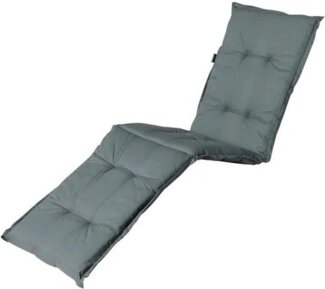Madison '447167' Auflage für Sonnenliege Basic, Baumwollmischgewebe grau, 200x60 cm