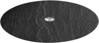 Leonardo Platte TURN Schieferoptik, Servierplatte, Materialmix, Schwarz, 32. 5 cm, 018700