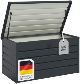 STEELSØN 'Dorado' Aufbewahrungsbox, Metall, anthrazit, 350 Liter, 63x62x120 cm, wasserdicht und abschließbar