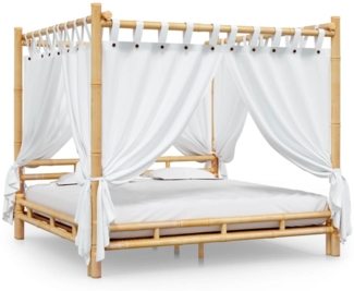 vidaXL Himmelbett 200x200 cm Bambus