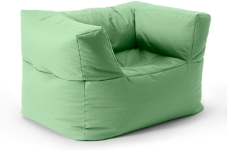 Lumaland Sitzsack-Sofa, Polyester, Sessel, Pastell Grün, 70 x 72 x 96 cm