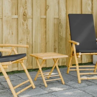 vidaXL Gartentisch Klappbar 45x45x45 cm Bambus 365877