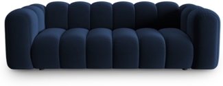 Micadoni Sofa Lupine 3-Sitzer Samtstoff Königsblau