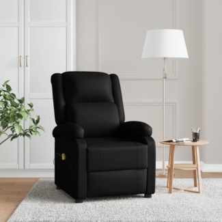 vidaXL Massagesessel Schwarz Kunstleder 344181