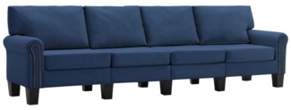 vidaXL 4-Sitzer-Sofa Blau Stoff 287174