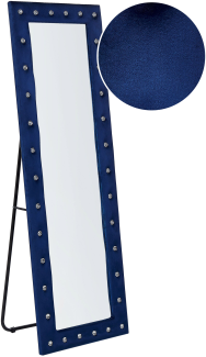Standspiegel ANSOUIS 150 cm Samtstoff Marineblau
