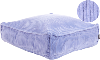 Pouf ALLOZAI Samtstoff Hellviolett 55 cm 55 cm 20 cm