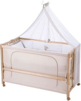 roba Roombed 'Liebhabär' - 60 x 120 cm - Baby- & Beistellbett zum Elternbett - Inkl. Textilausstattung