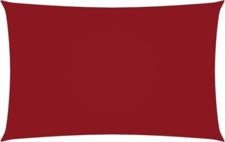 vidaXL Sonnensegel Oxford-Gewebe rechteckig 2,5x5 m Rot