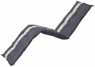 Madison Liegenauflage, Baumwollmischgewebe grau, 190 x 65 x 8 cm