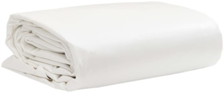 vidaXL Abdeckplane, Canvas mit PVC-Beschichtung weiß, 4 x 4 m, 650 g/m²