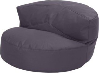 Green Bean® Sitzsack Sofa mit Füllmaterial - Lounge im Sitzsack-Design 90x50cm mit ergonomischer Rückenlehne & waschbarem Bezug - Indoor und Outdoor geeignet in Anthrazit