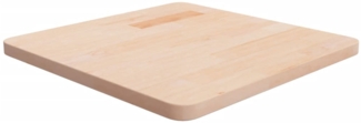 vidaXL Tischplatte Quadratisch 50x50x2,5 cm Eichenholz Unbehandelt 342929