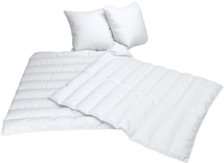Jekatex Bettdecke + Kopfkissen 4-teilig, 100% Polyester, 135x200 cm