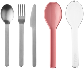 Mepal ELLIPSE Besteck-Set 3-teilig Nordic Pink - A