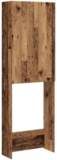 vidaXL Waschmaschinenschrank Altholz-Optik 64x25,5x190 cm 856646