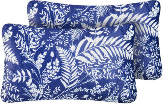 Gartenkissen 2er Set GLIMMER Pflanzenmuster 30x50 cm
