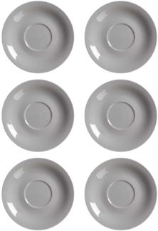 Ritzenhoff & Breker DOPPIO Milchkaffee Untertasse 17 cm grau 6er Set