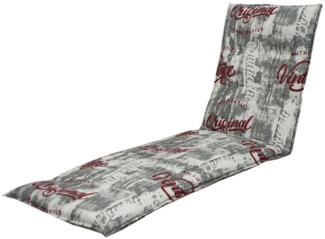 doppler® 'LIVING 2901' Liegenauflage, Baumwollmischgewebe grau, 190 x 60 x 7 cm