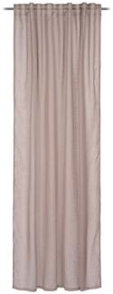 Gözze Vorhang RUSTY, verdeckte Schlaufen, Taupe, verdeckte Schlaufen (1 St), halbtransparent, Polyester, 140 x 245 cm