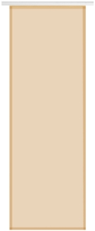 Transparenter Flächenvorhang Voile 60x245 cm wahlweise mit und ohne Technik, schlichte und stilvolle Fensterdekoration in vielen verschiedenen Farben erhältlich (beige - nude / mit Technik)