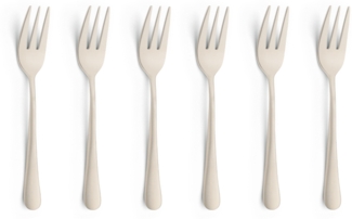 Amefa AUSTIN Kuchengabel Set 6-teilig PVD champagner mattiert