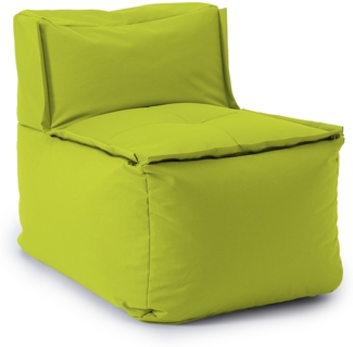 Lumaland Sitzsack-Sofa, Polyester, Mittelteil, Apfelgrün, 70 x 81 x 54 cm