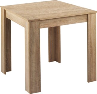 byLIVING Esstisch Nepal / Moderner Küchentisch in Eiche-Optik / Platzsparender Tisch / 80x80, H 75 cm