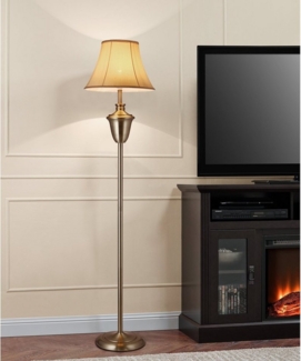Lux.pro 'Madrid' Stehleuchte, Messing beige, Höhe: 157 cm