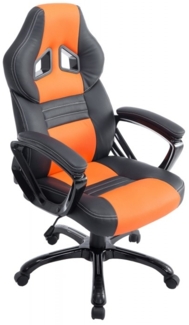 CLP Gaming Bürostuhl Pedro drehbar mit Höhenverstellung,schwarz/orange