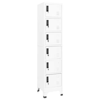 vidaXL Schließfachschrank Weiß 38 x 40 x 180 cm Stahl [339792]