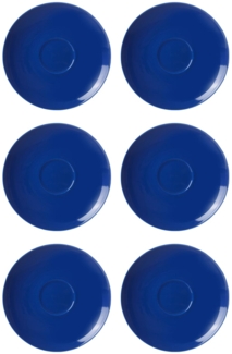 Ritzenhoff & Breker DOPPIO Kaffeeuntertasse 16 cm indigo blau 6er Set