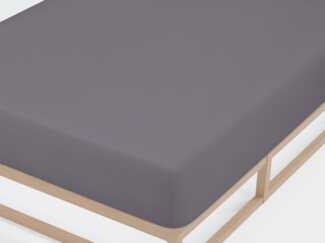 Castell Jersey-Stretch-Spannbetttuch 0077113, silbergrau, 1x 90x190 cm - 100x200 cm
