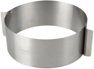 Dr. Oetker - Tortenring Edelstahl Ø 16-30 x 8cm (1919) Torten Backring Füllring