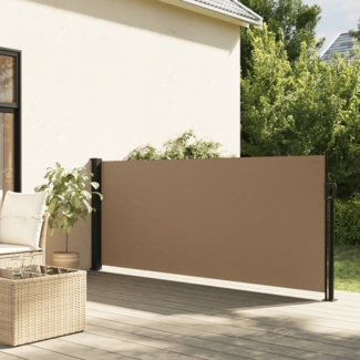 vidaXL Seitenmarkise Ausziehbar Taupe 140x300 cm 4004304