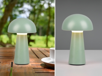 TRIO Leuchten 'Lennon' LED-Außen-Tischleuchte, mit Dimmfunktion, LED fest integriert, warmweiß, 4-fach Touchdimmer, USB-C Ladefunktion, IP44
