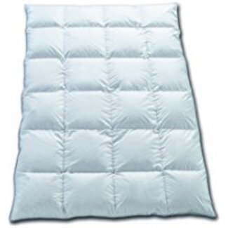 Daunen-Bettdecke - Extra-Leicht Kassettenbett - Sommer-Bettdecke - Verse Saphir weiß,135x200 cm