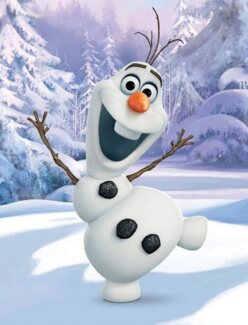 BrandMac Wohndecke Disney Frozen Olaf, Polyester Blau, 130 x 170 cm