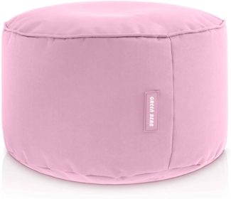 Green Bean® Sitzsack-Hocker 45x25cm mit EPS-Perlen Füllung - Sitz-Pouf für Sitzsäcke - Sitzhocker für Kinder und Erwachsene - Rosa
