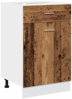 vidaXL Schubunterschrank Lyon Altholz-Optik 50x46x81,5 cm Holzwerkstoff 856086