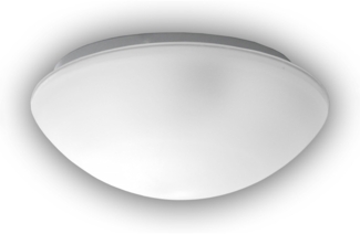 Deckenleuchte / Deckenschale rund, Glas satiniert mit Klarrand, Ø 35cm