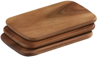 Frühstücksbretter 3er-Set, Akazie 22 x 15 cm
