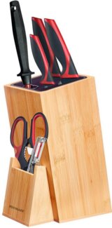 WESTMARK Messerblock braun Bambus