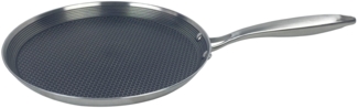 Pfanne Edelstahl Wabenstruktur Ø24cm Induktion Pfanne Anti Haft Kratzfest Silber