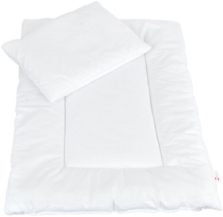 BabyLux Kinderbettdecke + Kopfkissen BABYLUX 2 tlg. Set Kinderwagen Bettwäsche FÜLLUNG 60x78cm Decke+Kissen, BabyLux Bettwäsche Füllung 60 x 78 cm